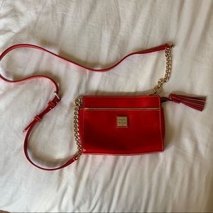 Dooney & Bourke red patent leather crossbody